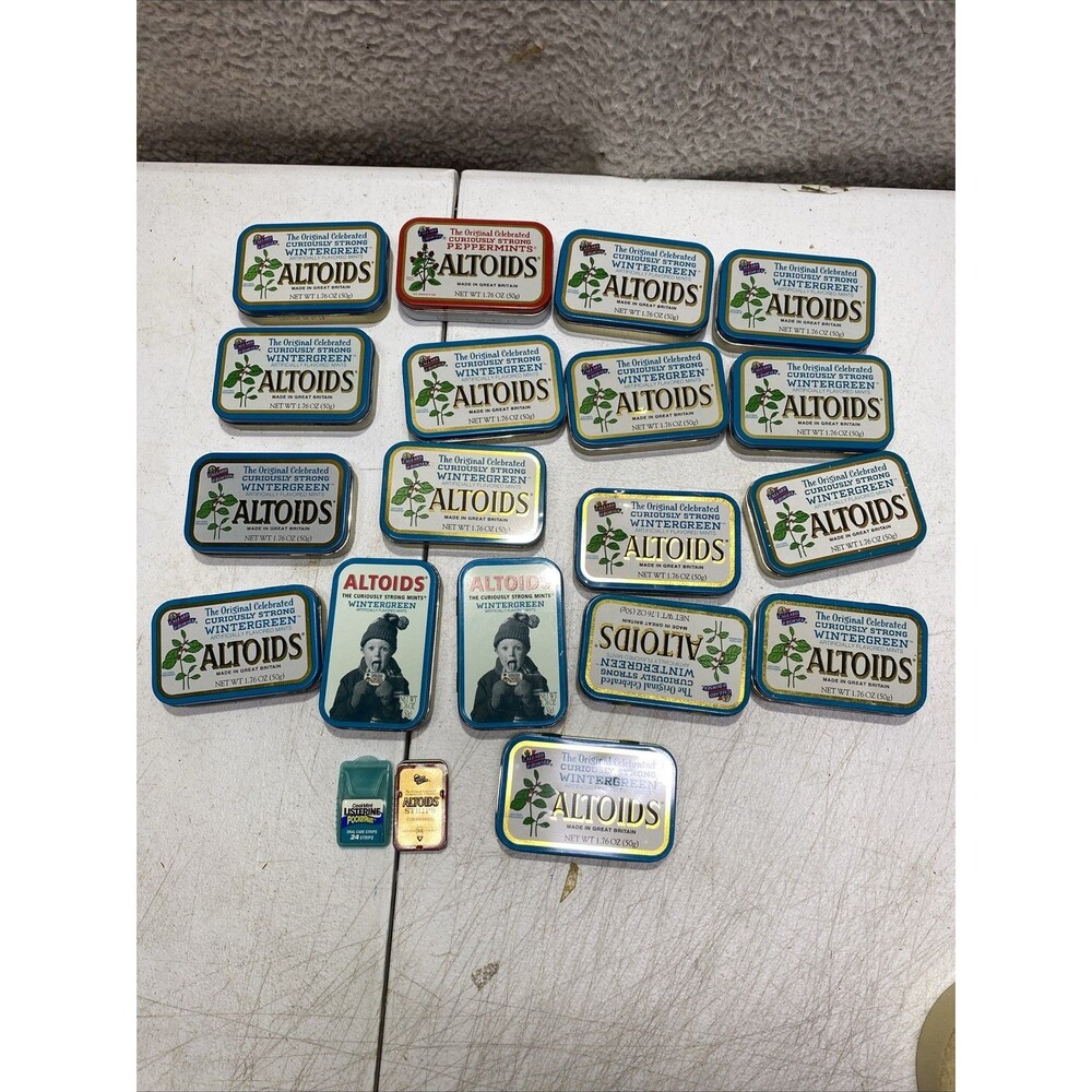 18altoids tin empty-1 Peppermint, 17 wintergreen